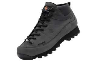 CRISPI Slip Resistant, Abrasion Resistant, Lightweight Mid top Outdoor Shoes Unisex Black Gray