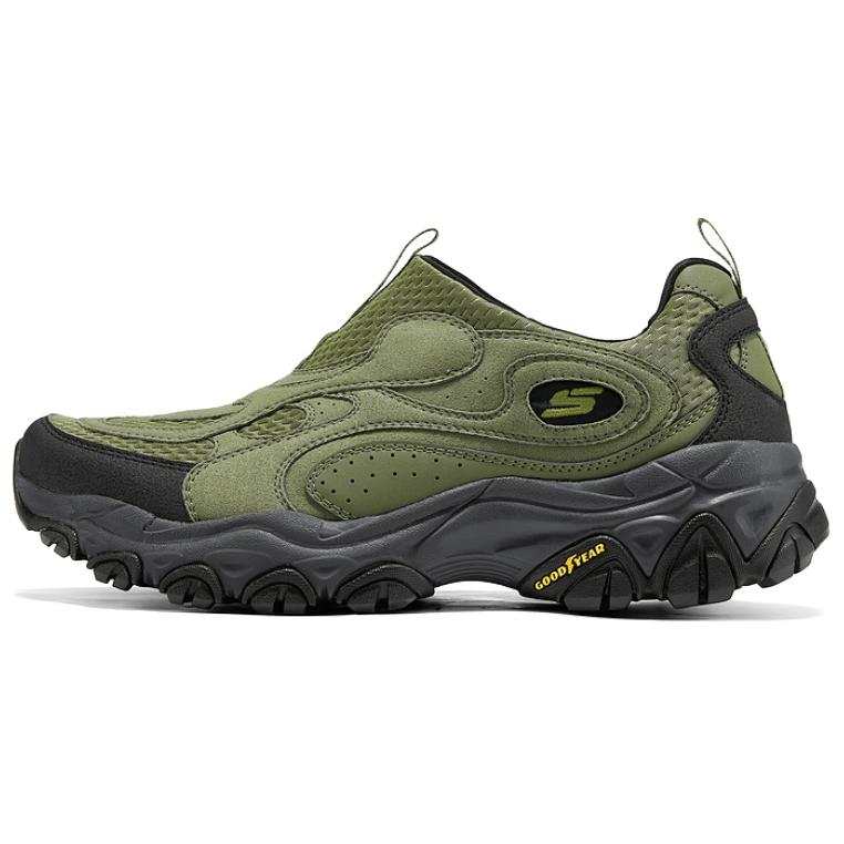 Skechers OUTDOOR MENS Cushioning Slip Resistant Abrasion Resistant Low top Outdoor Shoes Men's Olive Green