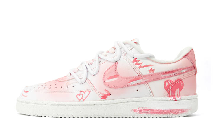 Nike Nike Court Vision LO NN One Heart Manufacturing, Sweetheart Shadow Abrasion Resistant Height Increasing Low top
