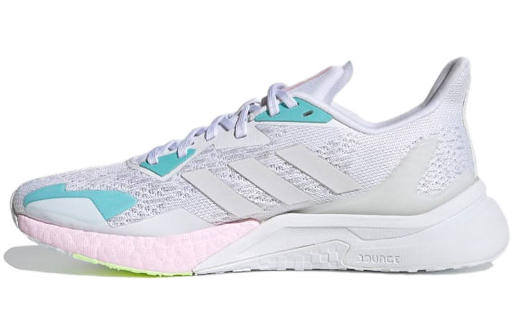Adidas Adidas X9000l3 Fabric Slip Resistant Abrasion Resistant Low top Running Shoes Women's White Gray Blue