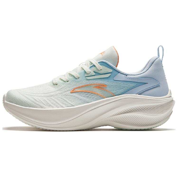 Anta Comfortable Slip Resistant Abrasion Resistant Low top Casual Running Shoes Women's White Blue
