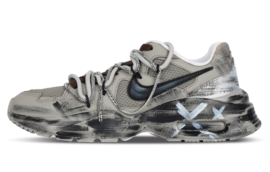 Nike Nike Air Max Fusion Slip Resistant Abrasion Resistant Low top Running Shoes Women's Light Taupe
