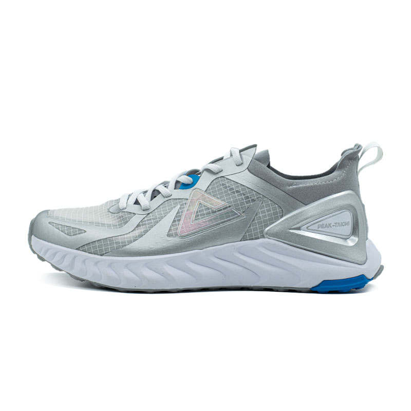 PEAK Tai Ji1.0 Comfortable Breathable Low top Running Shoes Men's Baymax Silver Lightweight
