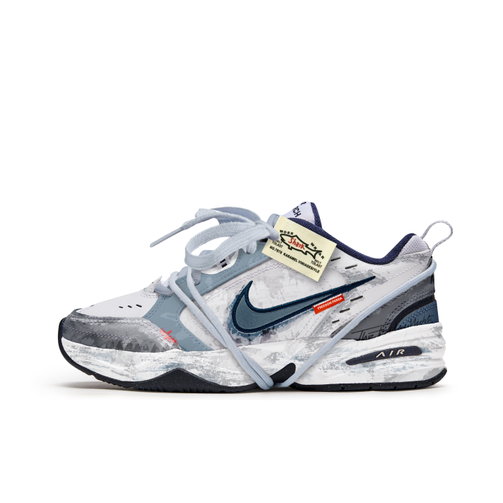 Nike Nike Air Monarch 4 Freedom Panda, Glacier Megatooth Slip Resistant, Abrasion Resistant, Height Increasing