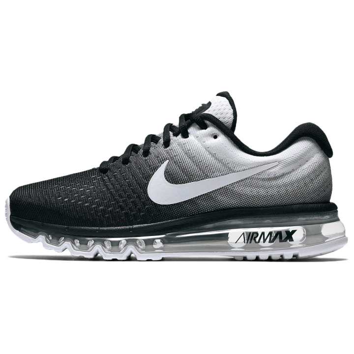 Nike Nike Air Max 2017 Fabric Abrasion Resistant Abrasion Resistant Low top Running Shoes Unisex Black