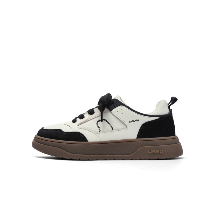 Jeep Slip Resistant, Abrasion Resistant, Breathable Low top German Army Trainers Women's Beige Black
