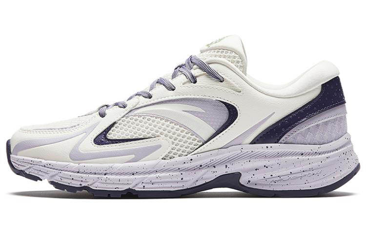 Anta AT952 Achieve Success In The Exam Slip Resistant Abrasion Resistant Low top Running Shoes Women's White Purple