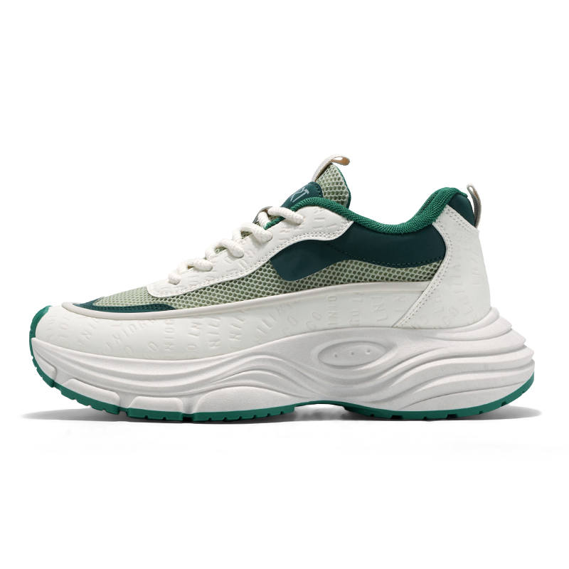 BAOZAOGONGYANG Breathable Height Increasing Lightweight Low top Chunky Sneakers Men's