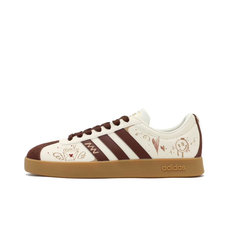 Adidas Adidas VL COURT 2.0 Love Confession Chocolate Impact Resistant Impact resistant Low top German Army Trainers Unisex