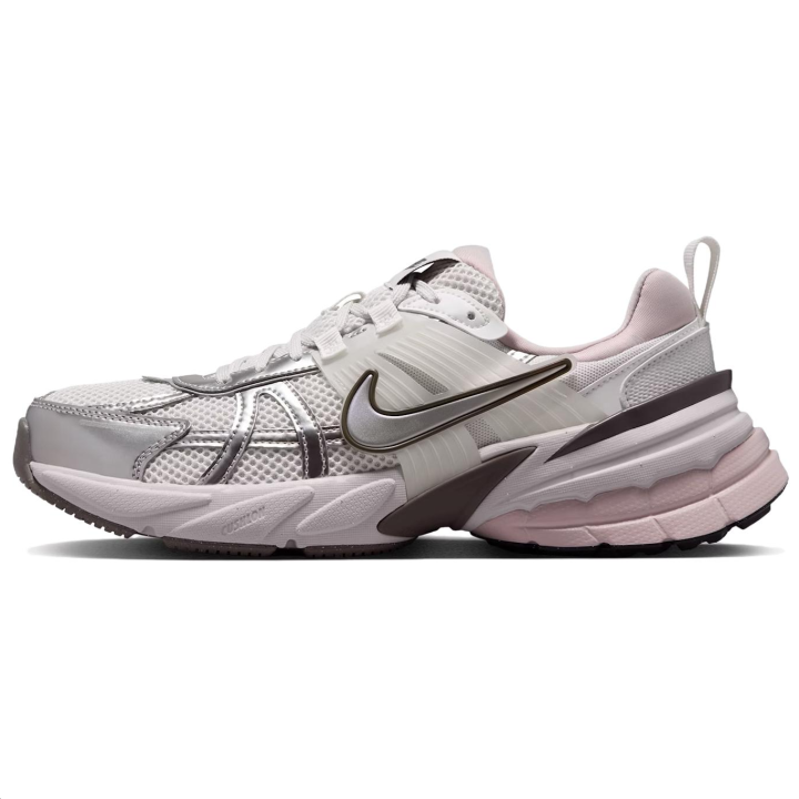 Nike Nike V2K Run Abrasion Resistant Low top Rubber Casual Running Shoes Women's Gray