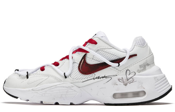 Nike Nike Air Max Fusion Low top Running Shoes Women's Red White
