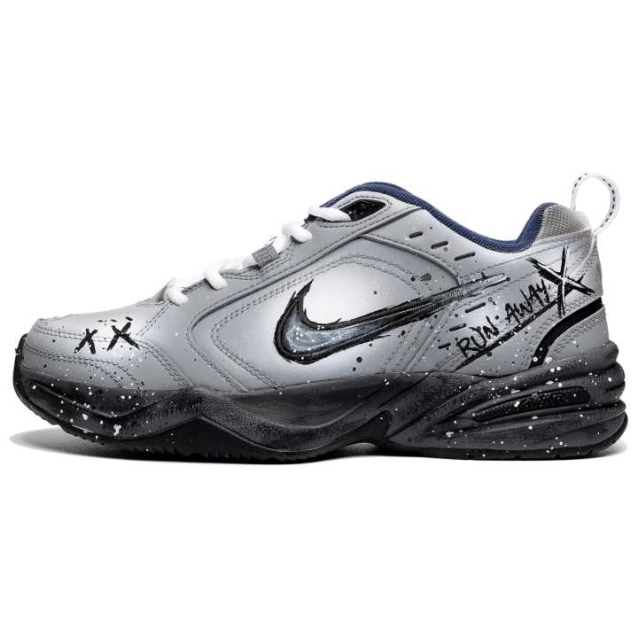 Nike Nike Air Monarch 4 Slip Resistant Abrasion Resistant Low top Chunky Sneakers Unisex Gray