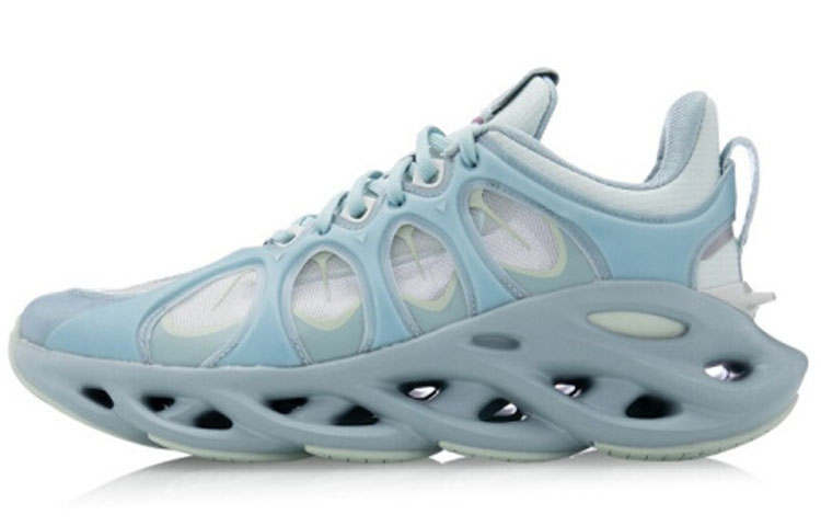 Li-Ning Li Ning Slip Resistant Abrasion Resistant Slip Resistant Abrasion Resistant Low top Running Shoes Unisex Antarctic Gray