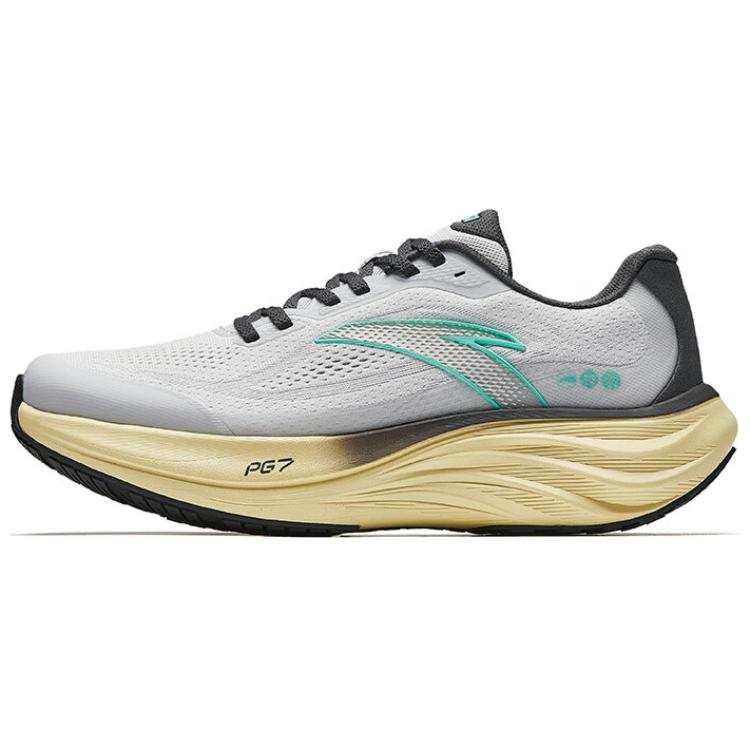 Anta Travel Step 1.5 Slip Resistant, Abrasion Resistant, Rebound Low top Running Shoes Men's Gray Cyan