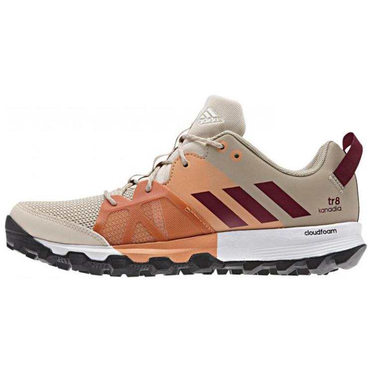 Adidas Adidas Breathable, Slip Resistant, And Abrasion Resistant Low top Trail Running Shoes Women's Beige Orange