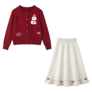 FABRIC PIG Two Piece Skirt Sets Women's Crew Neck Moderate Long