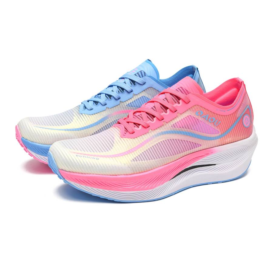 OAOU Running Shoes Unisex Pink Moon Mismatched