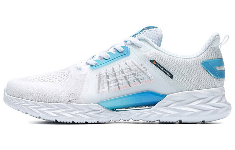 361° QU!KFOAM Cushioning Slip Resistant Abrasion Resistant Low top Sports Casual Shoes Men's White Blue