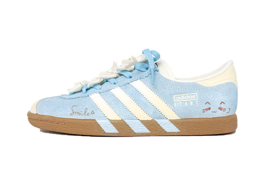 Adidas Originals Stadt Smiley Face Wave Abrasion Resistant Low top German Army Trainers Unisex
