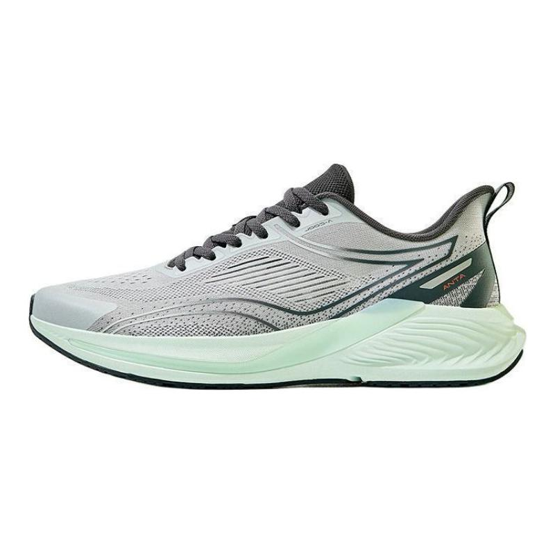 Anta Hydrogen Run 6 Comfortable Cushioning, Wear Resistant Low top Running Shoes Men's Gray