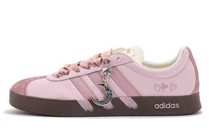 Adidas Adidas VL COURT 2.0 Coverage Abrasion Resistant Coverage Abrasion Resistant Low top Skateboard Shoes Unisex Pink