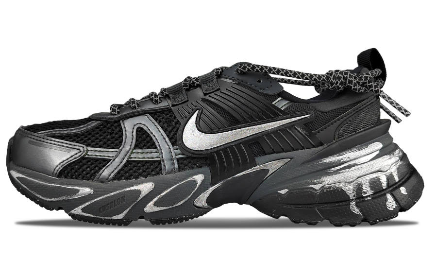 Nike Nike V2K Run Low top Casual Running Shoes Women's Silver Black