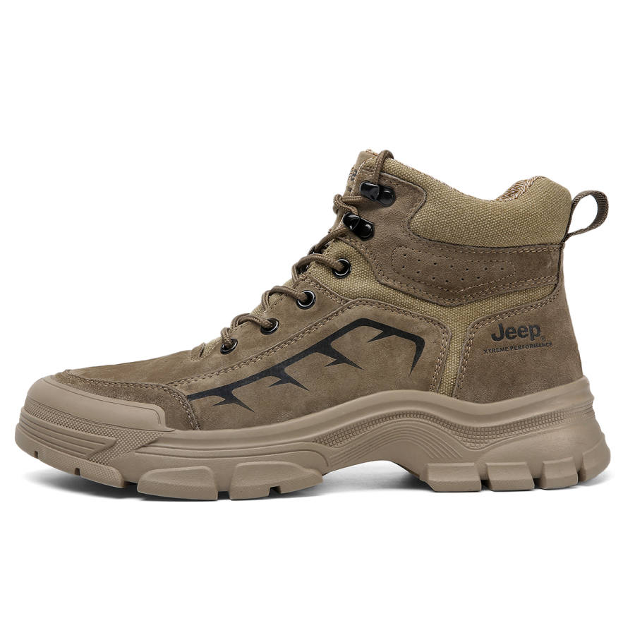 Jeep High top Outdoor Shoes Men's Khaki