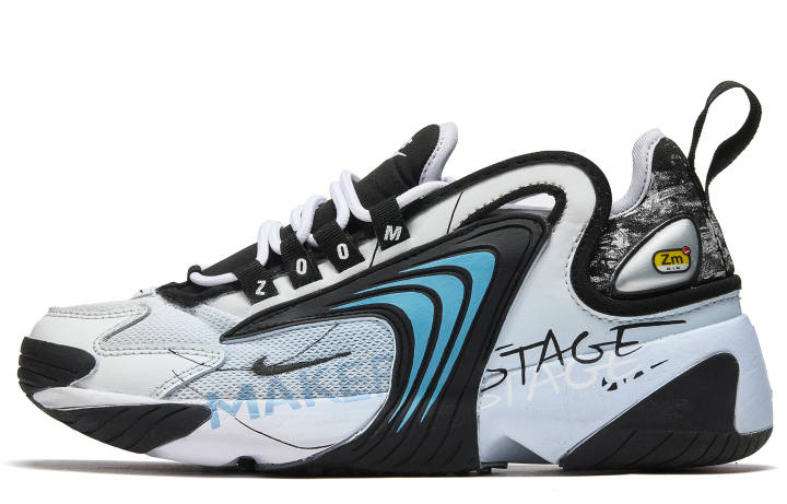 Nike Nike Zoom 2K Slip Resistant Slip Resistant Low top Casual Running Shoes Unisex Blue White