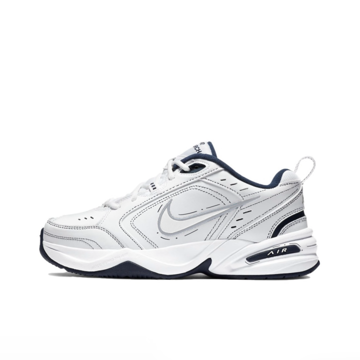Nike Nike Air Monarch 4 Slip Resistant Abrasion Resistant Low top Chunky Sneakers Unisex Black White