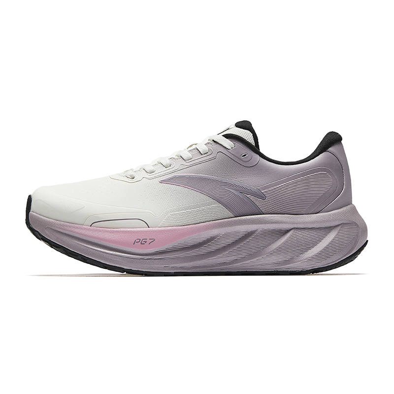 Anta Travel 2.5 Synthetic Leather Low top Casual Running Shoes Women's White Gray Leather Version