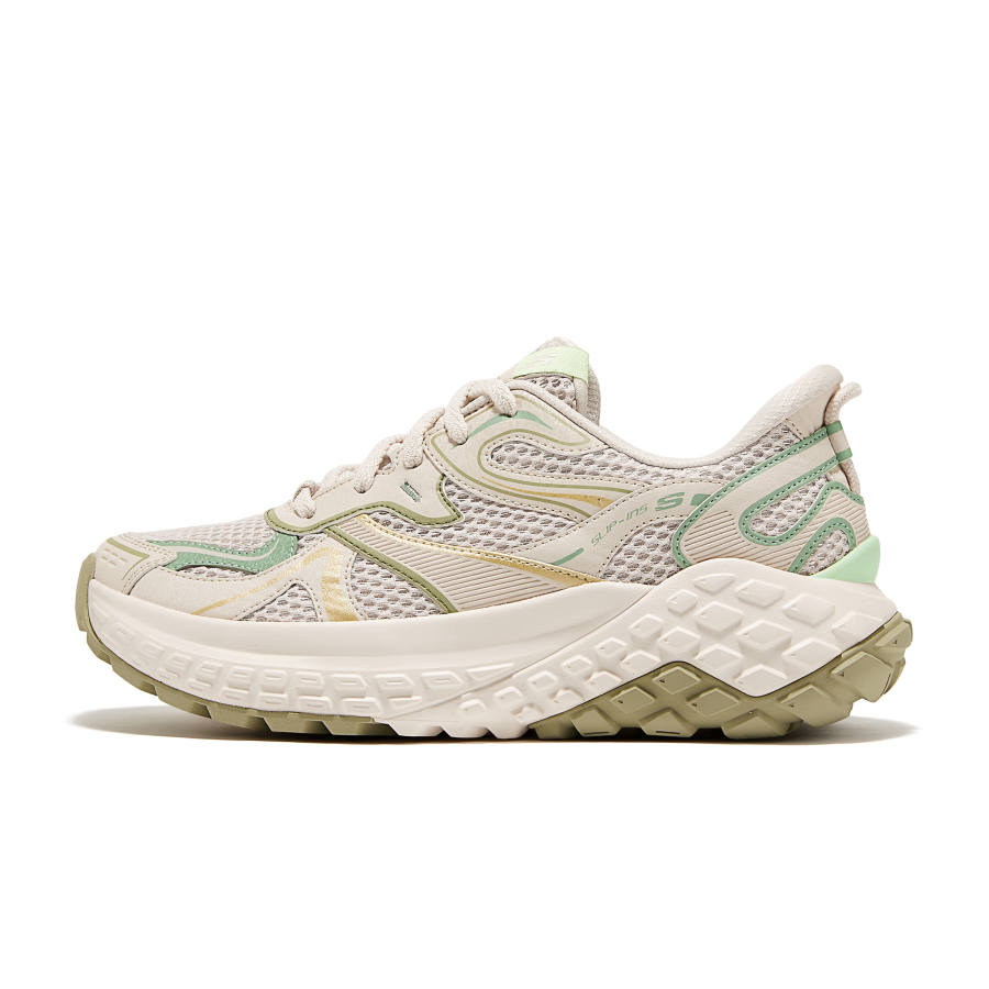 Skechers Monster Abrasion Resistant Low top Chunky Sneakers Women's Beige