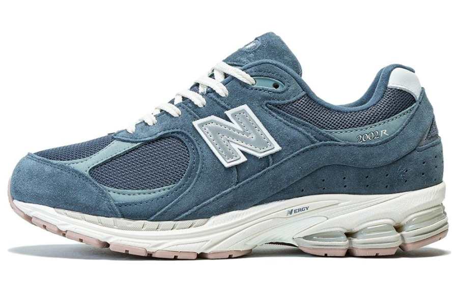 New Balance New Balance NB 2002R Mesh, Leather Cushioning Abrasion Resistant Low top Running Shoes Unisex Hazy Blue