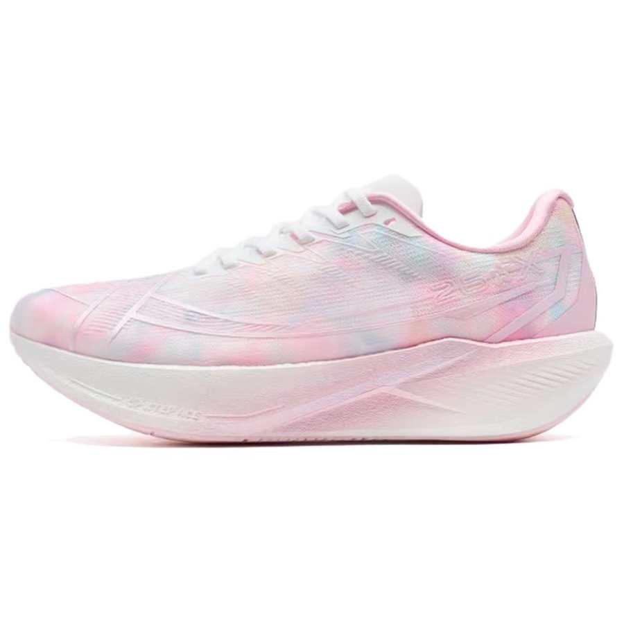 XTEP 260X 2.0 Cushioning Slip Resistant Low top Carbon Plate Marathon Training Race Running Shoes Women's Pink Purple
