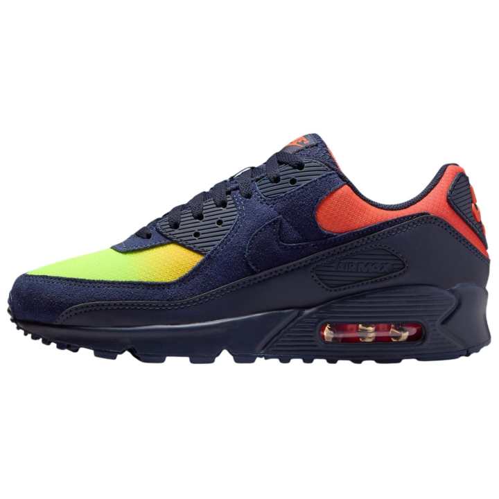 Nike Nike Air Max 90 Low top Running Shoes Unisex Blue Orange