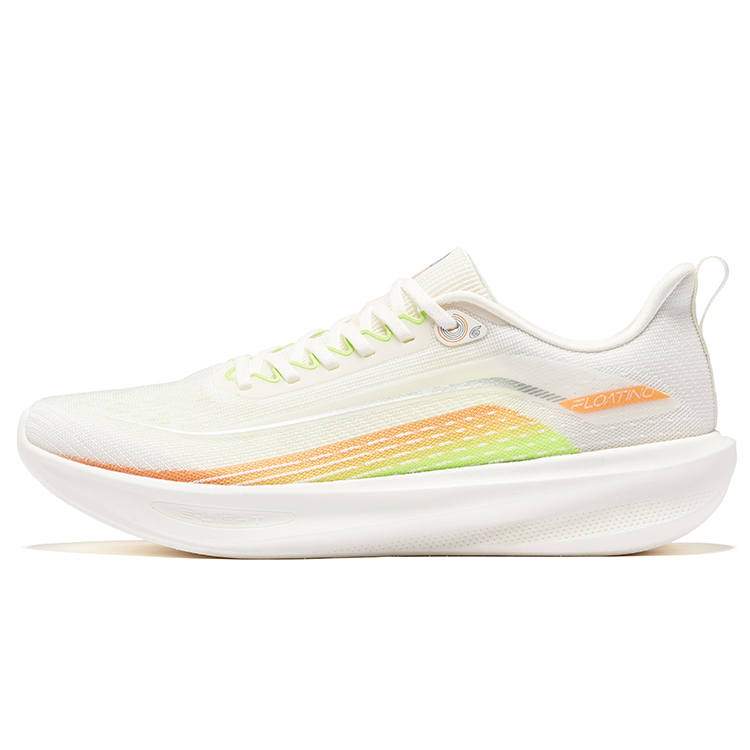 Erke Float On Water 6 Running Shoes Men's Low Top Microcrystal White Fluorescent Sprout Green