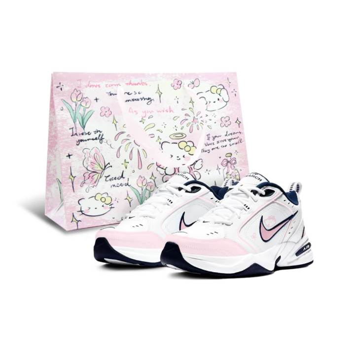 Nike Nike Air Monarch 4 Chunky Sneakers Unisex Low Top White/Pink