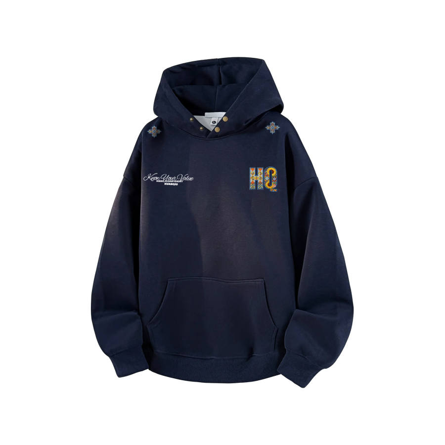 HUANQIU Sweatshirts Unisex Hooded Moderate Heavyweight