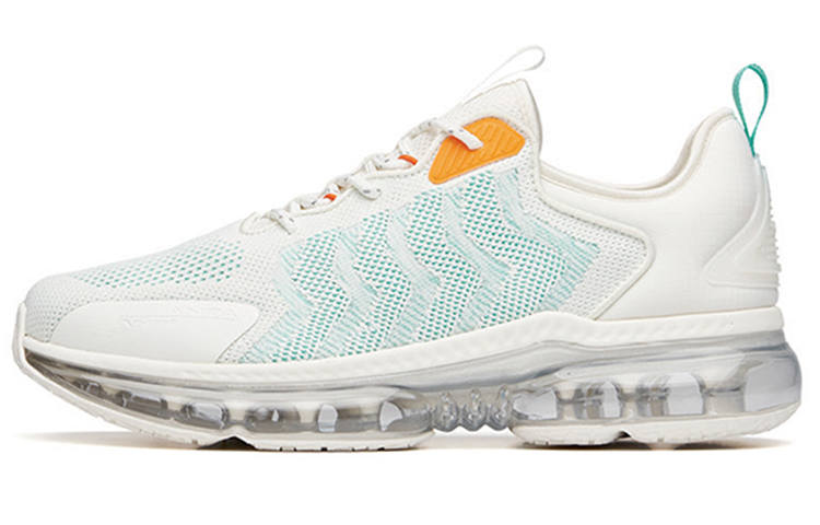 Anta Cushioning Slip Resistant Breathable Coverage Low top Running Shoes Men's White Green