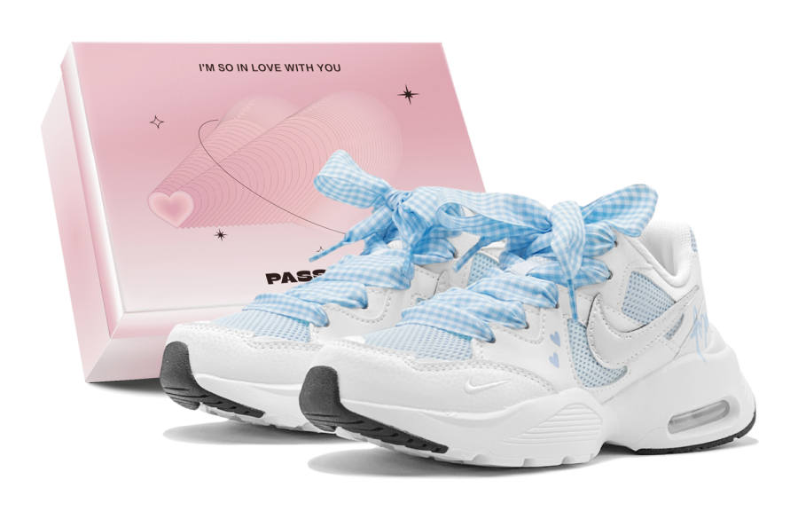 Nike Nike Air Max Fusion Abrasion Resistant Abrasion Resistant Low top Running Shoes Women's Blue White