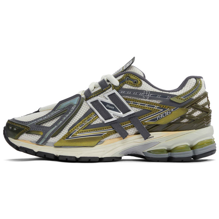 New Balance New Balance 1906A Textile, Artificial Leather Low top Casual City Commuting Running Shoes Unisex Olive Green