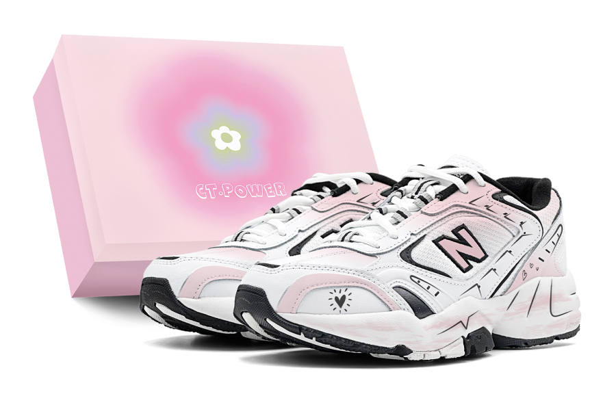 New Balance New Balance NB 452 Slip Resistant Abrasion Resistant Low top Running Shoes Women's White Pink