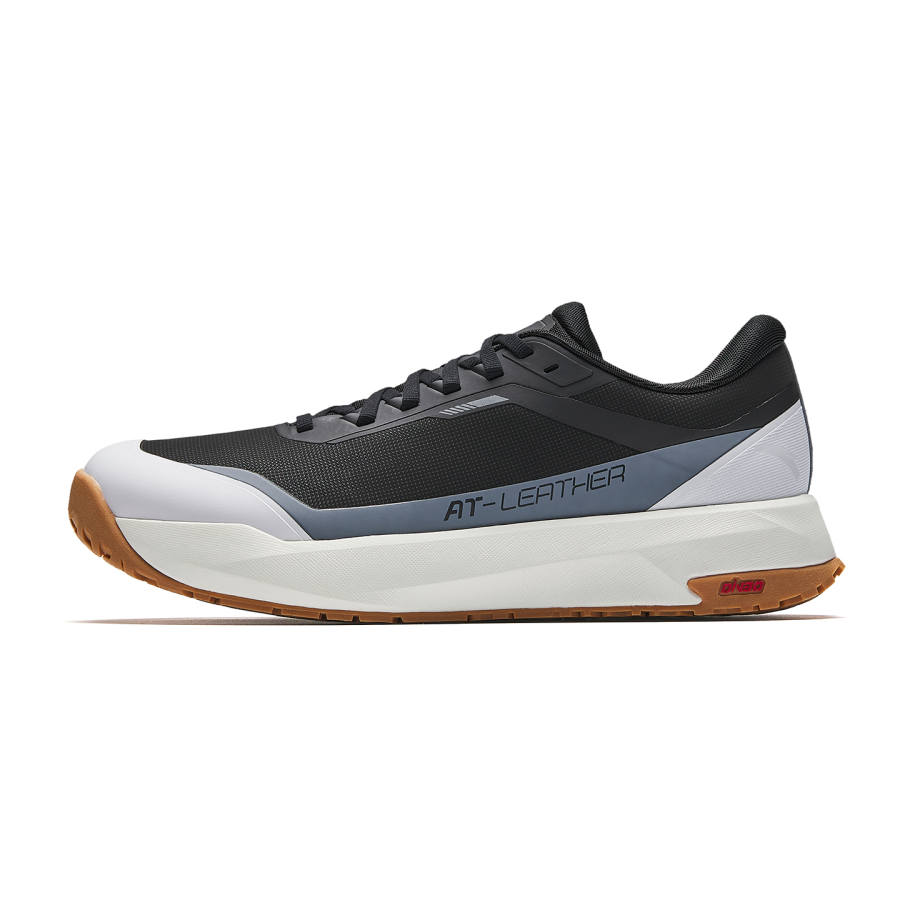Anta Lightweight Abrasion Resistant Low top Casual City Commuting Running Shoes Men's Black White
