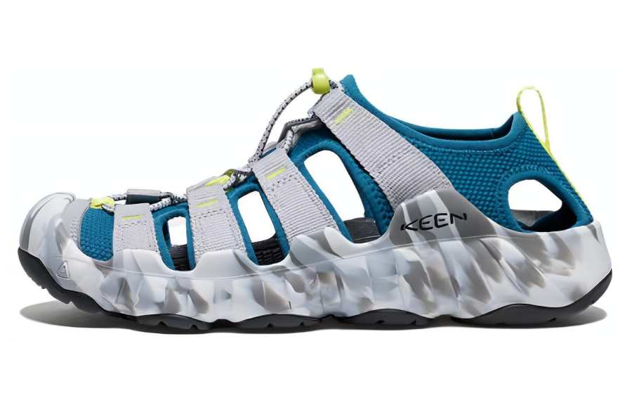 Keen HYPERPORT H2 Slip Resistant Abrasion Resistant Low top Outdoor Shoes Men's Gray Blue