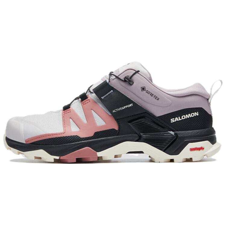 SALOMON X Ultra 4 GTX Comfortable Low top Outdoor Shoes Women's White Gray Black