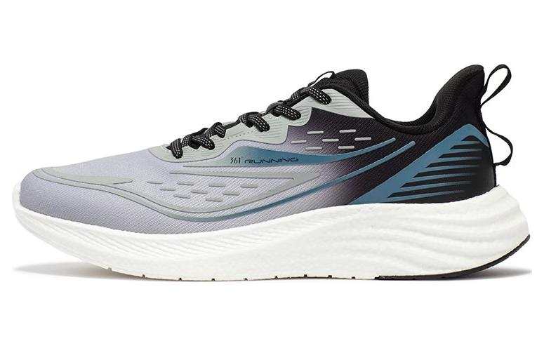 361° Versatile Slip Resistant Abrasion Resistant Low top Running Shoes Men's Gray Black