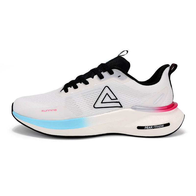 PEAK Slip Resistant Abrasion Resistant Running Shoes Men's White Black