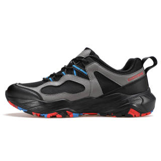 GORNORNIE Running Shoes Men's Low Top Black