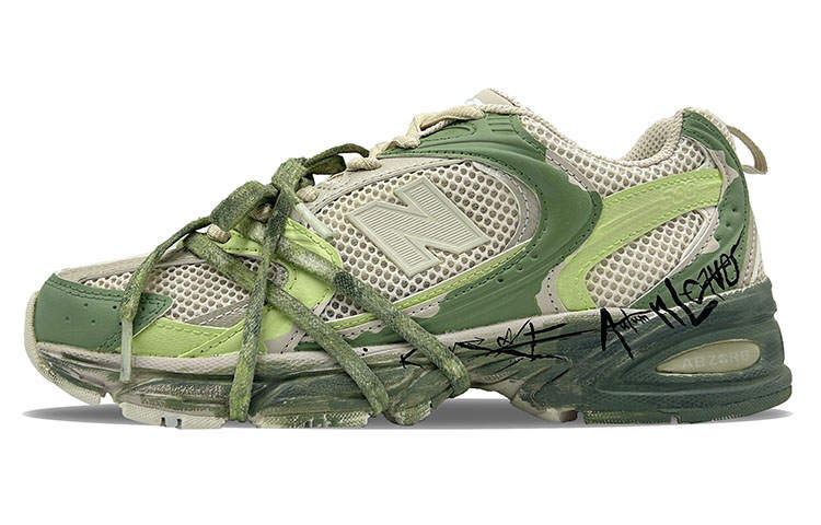 New Balance New Balance NB 530 Mesh Low top Running Shoes Unisex Beige Green