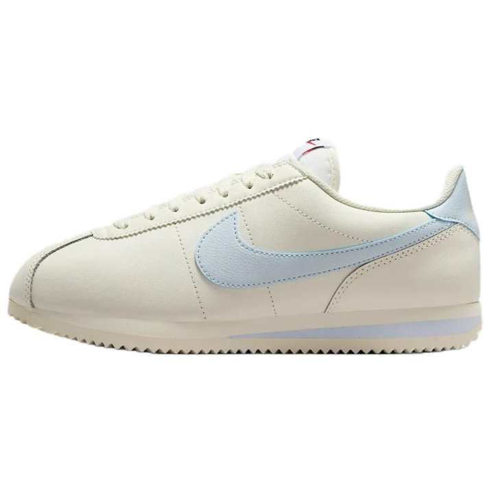 Nike Nike Cortez Abrasion Resistant Low top Running Shoes Women's White Blue