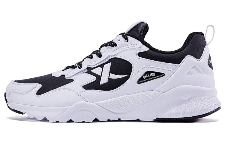 XTEP Sports Comfortable, Fashion Casual Versatile Platform Textile, Synthetic Leather